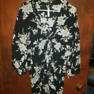 Black and White Kimono